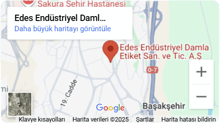 Edes Endüstriyel Damla Etiket - Harita