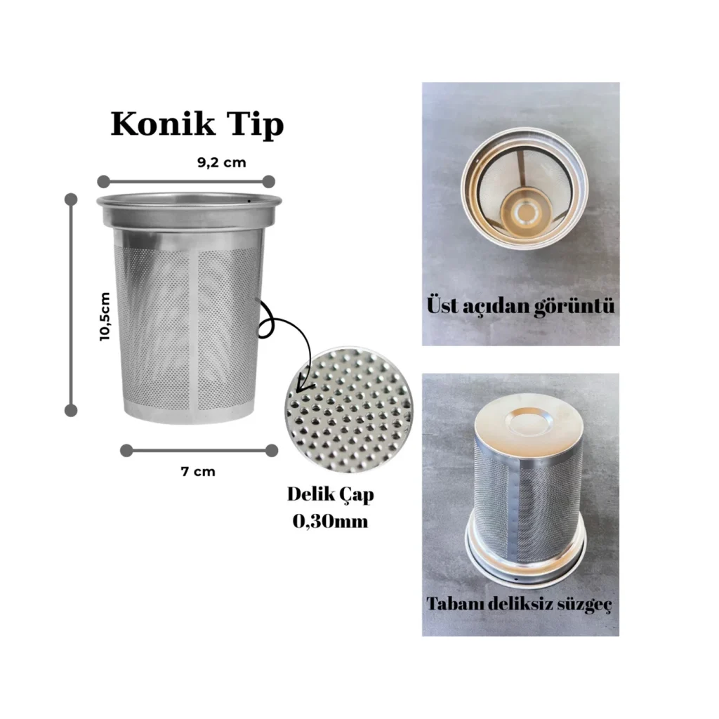 Konik süzgeç detay 1