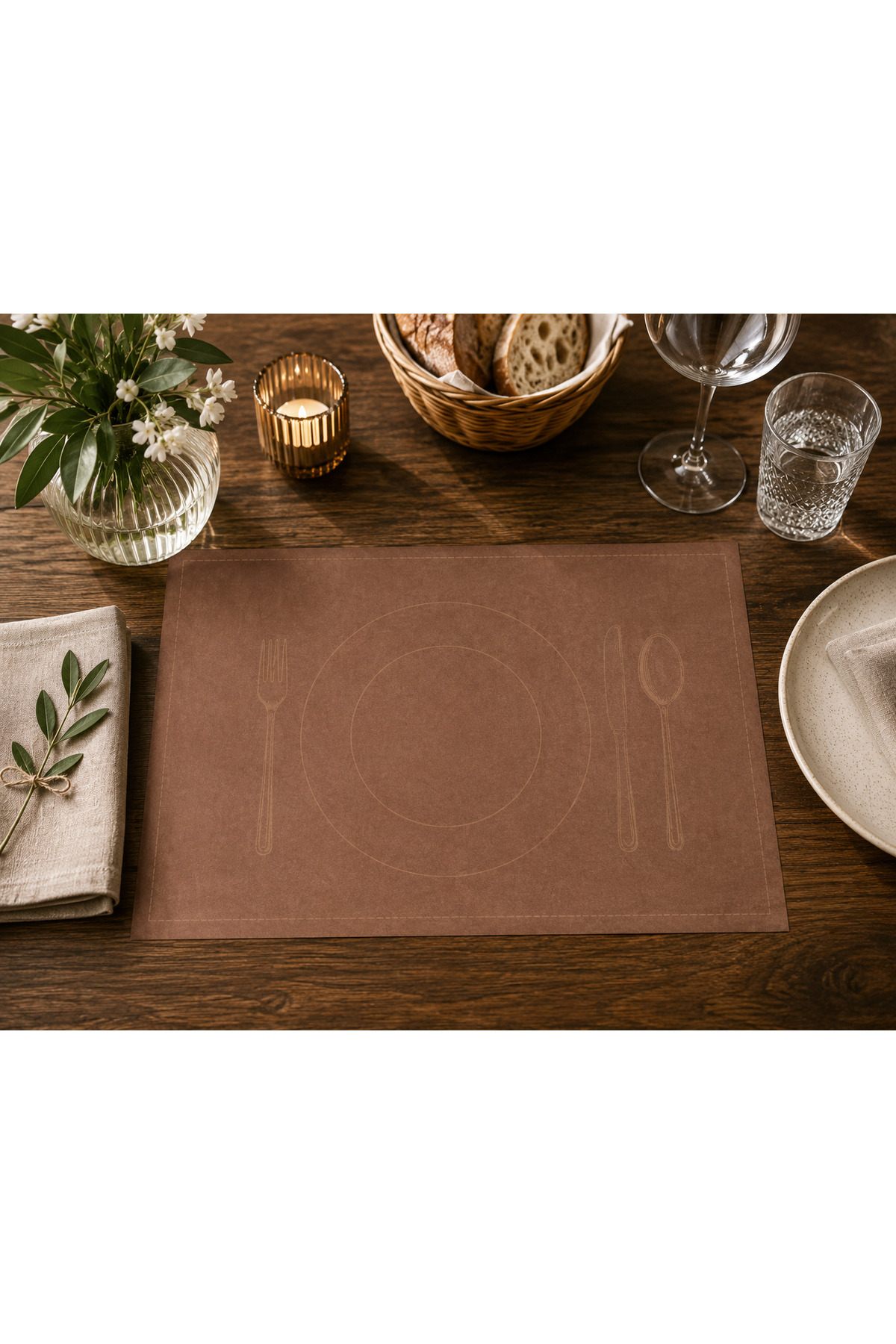SHG Home Premium 2'li Amerikan Servisi Silinebilir Özel Jakron Malzeme (33x48 cm) - Görsel 4