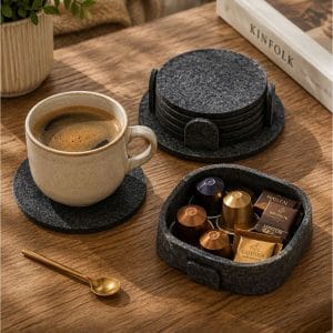 Keçe Bardak Altlığı 6 lı