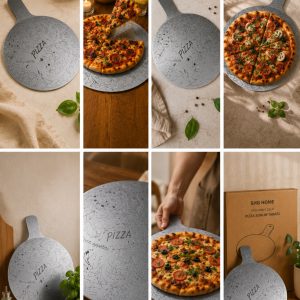 Paslanmaz Çelik Pizza Sunum Tabağı